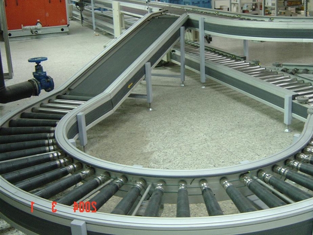 滾柱輸送機(jī)，滾道輸送機(jī)實(shí)例圖